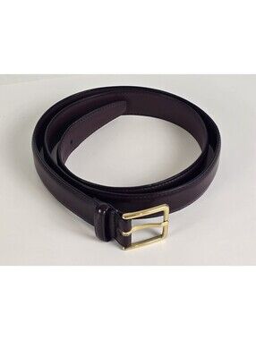 BRIGHTON Brown English Calf Glove Leather Belt Brass Buckle Size 40 , 33813
